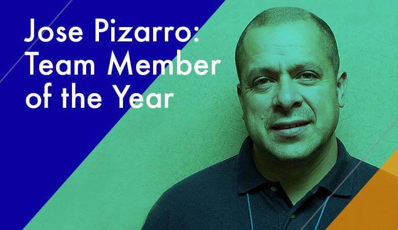 Congratulations to Jose Pizarro, 2016’s Team Member of the Year