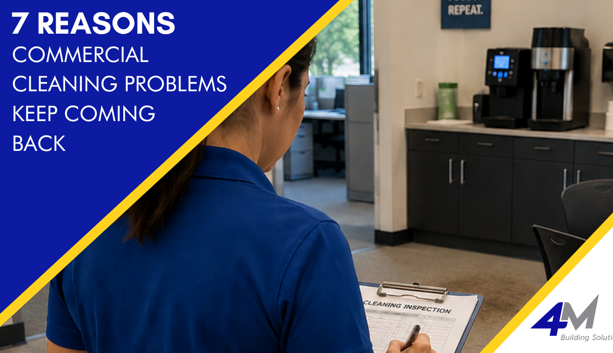 7 Reasons Commercial Cleaning Problems Keep Coming Back